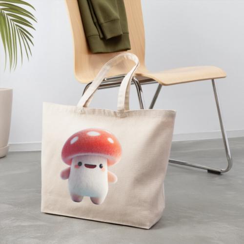 Mushroom: Red Forest Friend - Eco-Friendly Cotton Tote