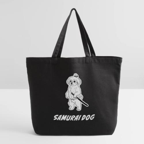 Samurai Maltese Katana Warrior Dog Tee - Eco-Friendly Cotton Tote