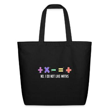 Mathematics - Eco-Friendly Cotton Tote - black - Front