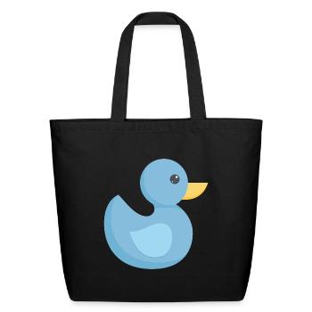 Duckie Collections - Eco-Friendly Cotton Tote - black - Front