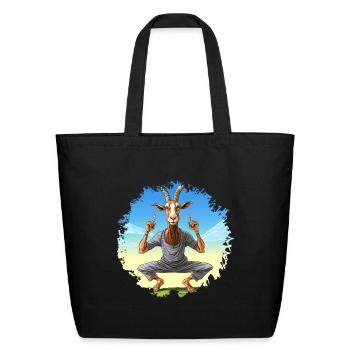 Yogi Capricorn - Eco-Friendly Cotton Tote - black - Front