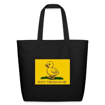 Justice for Ducky - Eco-Friendly Cotton Tote - black - Front