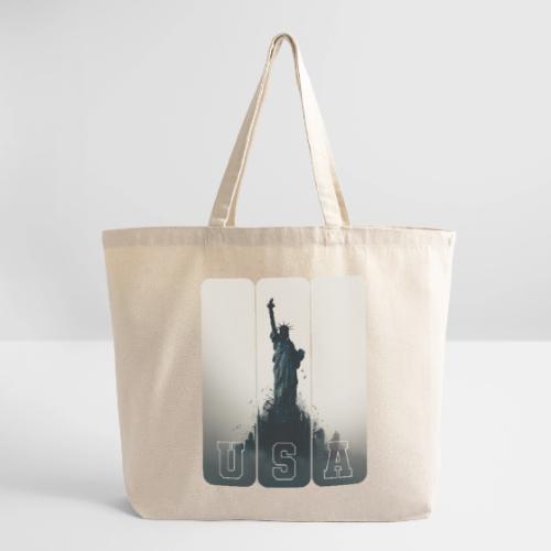 USA: Liberty Rising Over Manhattan - Eco-Friendly Cotton Tote