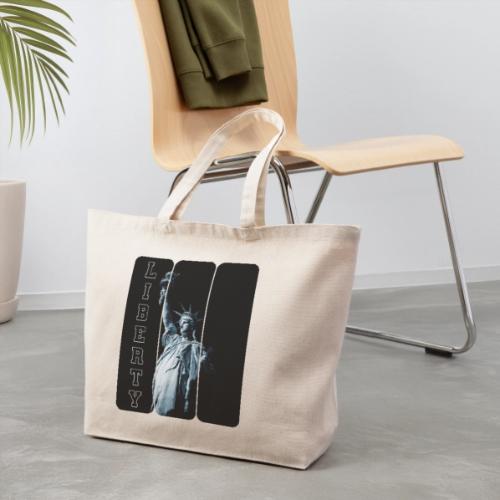 USA: Vertical Liberty - Eco-Friendly Cotton Tote
