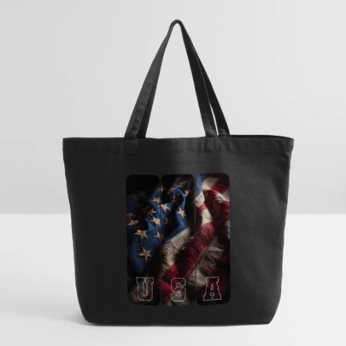 USA: Worn Stars and Stripes - Eco-Friendly Cotton Tote
