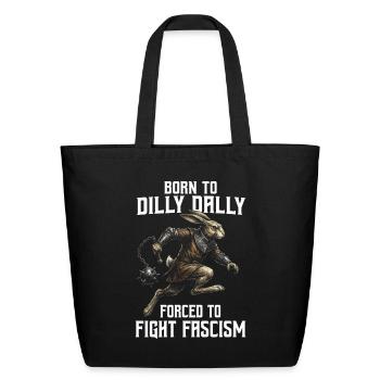 Born to Fight Fascism - Eco-Friendly Cotton Tote - black - Front