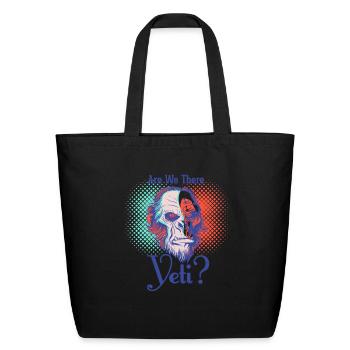 Are We There Yeti - Eco-Friendly Cotton Tote - black - Front