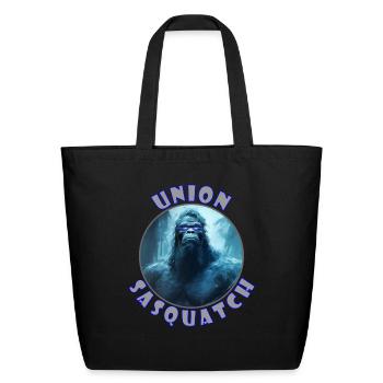 Union Sasquatch - Eco-Friendly Cotton Tote - black - Front
