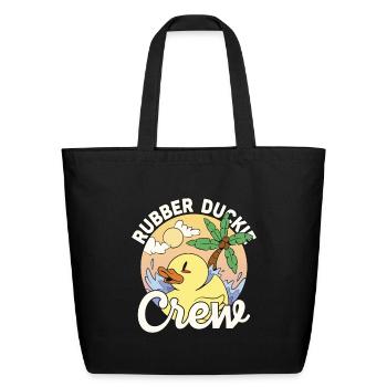 Rubber Duck Rubber Duckie Crew - Eco-Friendly Cotton Tote - black - Front