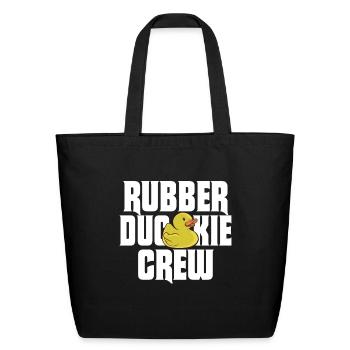 Rubber Duck Rubber Duckie Crew - Eco-Friendly Cotton Tote - black - Front