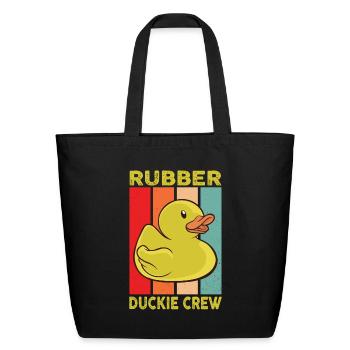 Rubber Duck Rubber Duckie Crew - Eco-Friendly Cotton Tote - black - Front