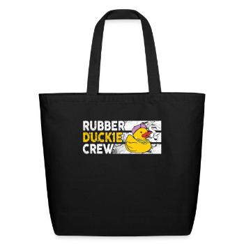 Rubber Duck Rubber Duckie Crew - Eco-Friendly Cotton Tote - black - Front