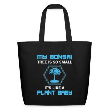 Bonsai Tree - Eco-Friendly Cotton Tote - black - Front