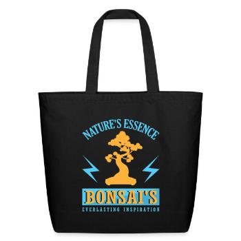 Bonsai Tree - Eco-Friendly Cotton Tote - black - Front