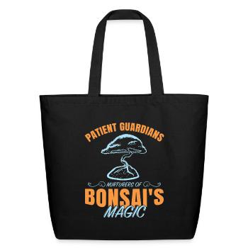 Bonsai Tree - Eco-Friendly Cotton Tote - black - Front