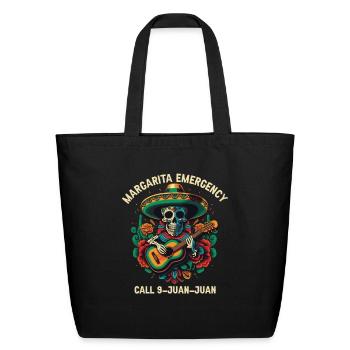 Margarita Emergency Call 9 Juan Juan Margarita Dri - Eco-Friendly Cotton Tote - black - Front