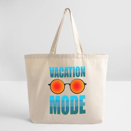 Vacation mode: Ocean Vibes On - Eco-Friendly Cotton Tote