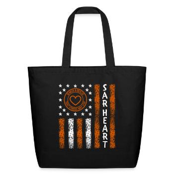 Sar Heart Search Rescue - Eco-Friendly Cotton Tote - black - Front