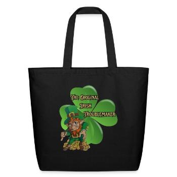 The original Irish troublemaker - Eco-Friendly Cotton Tote - black - Front