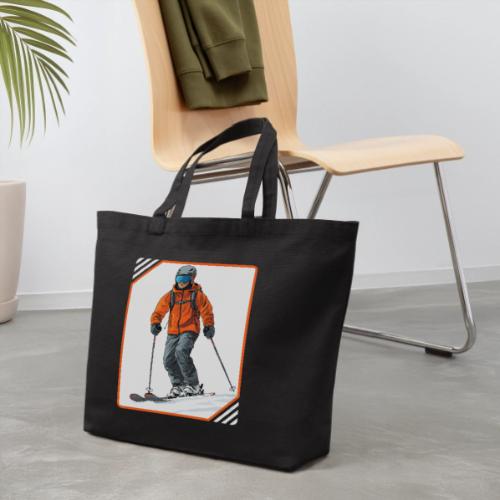 Skiing Thrill Ride - Eco-Friendly Cotton Tote