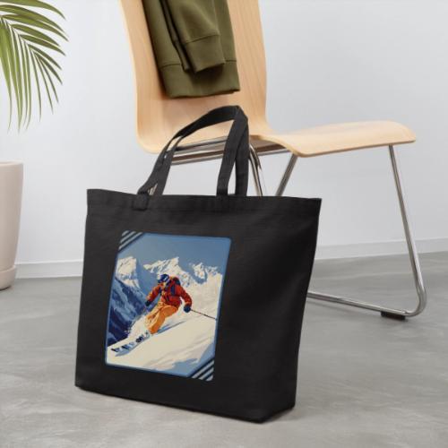 Mountain Skiing Vibes - Eco-Friendly Cotton Tote