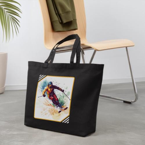 Winter Skiing Escape - Eco-Friendly Cotton Tote