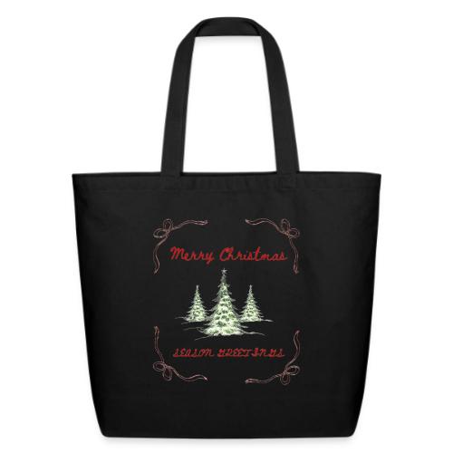 Beautiful Green Christmas Tree Graphic - Eco-Friendly Cotton Tote