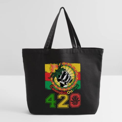 Antic 420 OnFire Herb Weed Marijuana Design - Eco-Friendly Cotton Tote