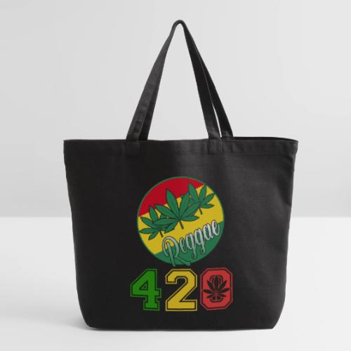Lively 420 Reggae Ganja Weed Marijuana Design - Eco-Friendly Cotton Tote