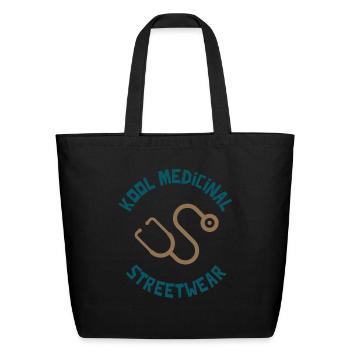 Kool Medicinal Streetwear - Eco-Friendly Cotton Tote - black - Front