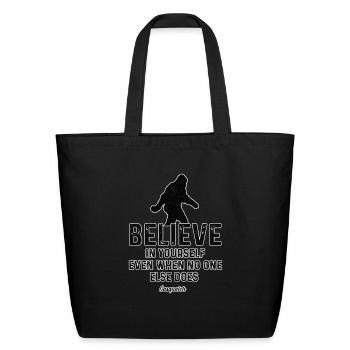 Sasquatch - Eco-Friendly Cotton Tote - black - Front