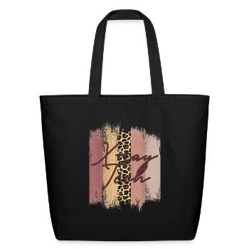 X ray Tech patten - Eco-Friendly Cotton Tote - black - Front