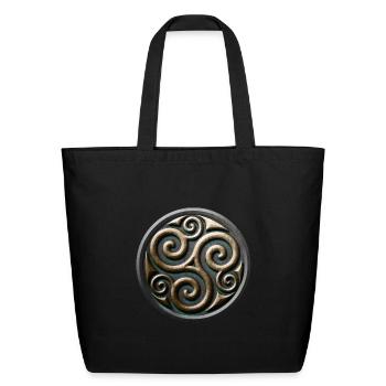 Celtic triskel - Eco-Friendly Cotton Tote - black - Front
