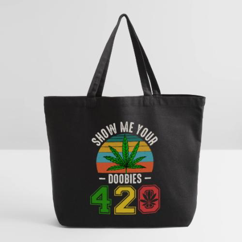 Fun 420 Show Me Herb Weed Marijuana Design - Eco-Friendly Cotton Tote