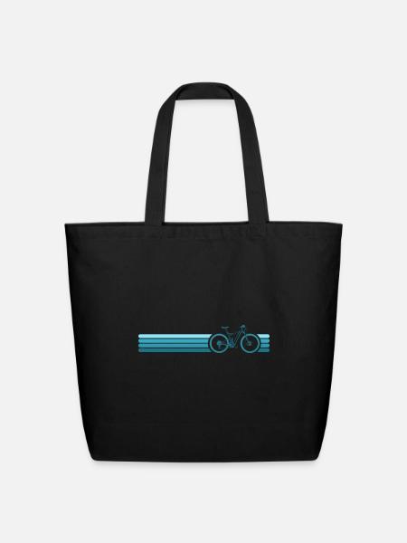 Mtb Bike Trail Bike Mountain Biker Cyclist - Eco-Friendly Cotton Tote - black