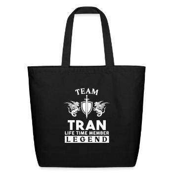 Tran Name T Shirt - Tran Legend Lifetime Member Gi - Eco-Friendly Cotton Tote - black - Front