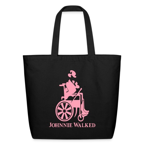 Johnnie Walked, Wheelchair fun, whiskey and roller - Eco-Friendly Cotton Tote