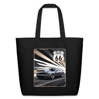 American Muscle Car Route 66 hellcat - Eco-Friendly Cotton Tote - black - Front