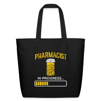 Pharmacist In Progress Tech Design - Eco-Friendly Cotton Tote - black - Front