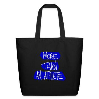 More Than An Athlete - Eco-Friendly Cotton Tote - black - Front