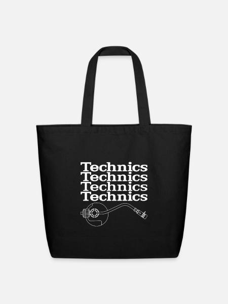 technics 1 - Eco-Friendly Cotton Tote - black