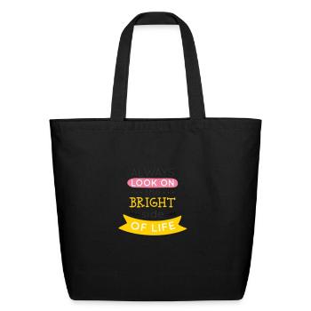 CRYSTAL - Eco-Friendly Cotton Tote - black - Front