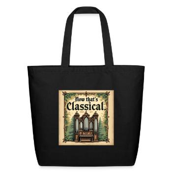 Classical III - Eco-Friendly Cotton Tote - black - Front