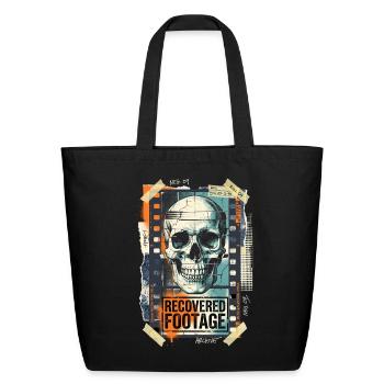 Recovered Footage Skull Archive - Eco-Friendly Cotton Tote - black - Front