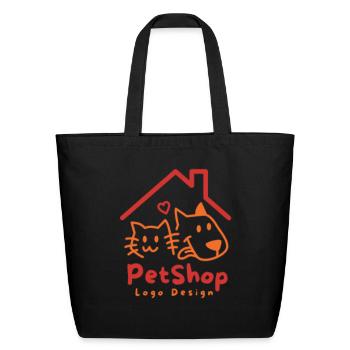 Pet Shop - Eco-Friendly Cotton Tote - black - Front