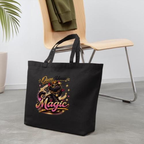 Own Your Magic – Glam Black Cat - Eco-Friendly Cotton Tote