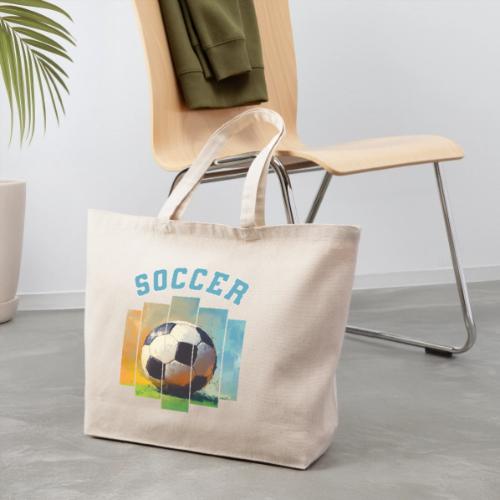 Soccer Ball Vibes - Eco-Friendly Cotton Tote