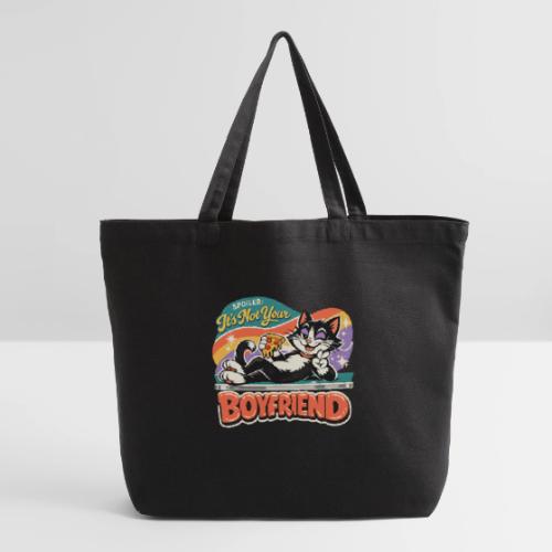 Sassy Cat Pride Pizza Retro Comic - Eco-Friendly Cotton Tote