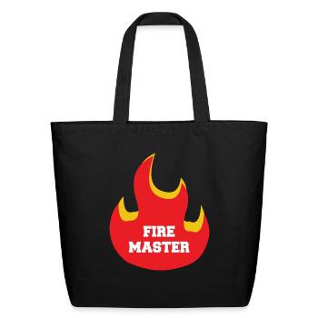 Fire Master - Eco-Friendly Cotton Tote - black - Front