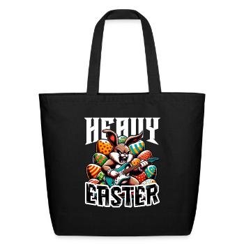 Heavy Easter - Eco-Friendly Cotton Tote - black - Front